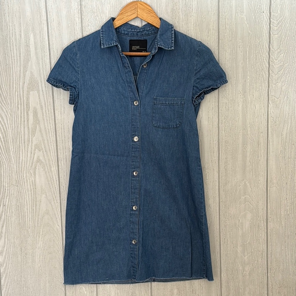 XS Chambray dress, Zara Trafaluc, women’s denim dress